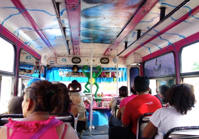 Inside the Acapulco bus
