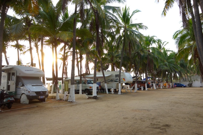 The Acapulco Campground in the quiet of the morning